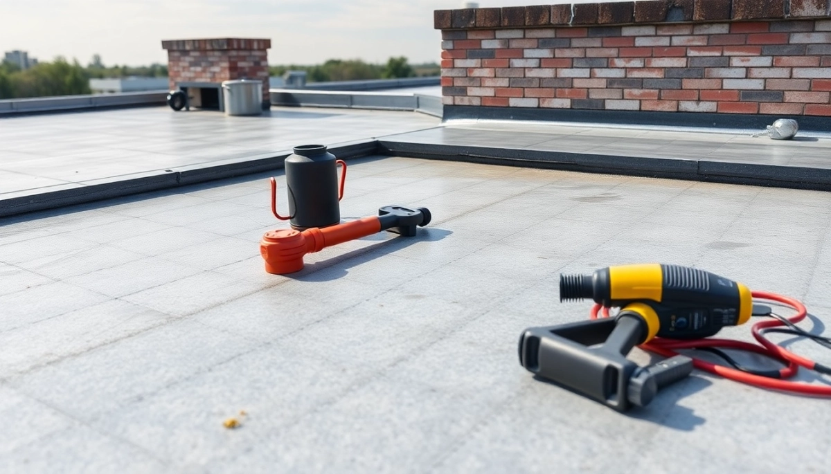 jak wyremontować płaski dach