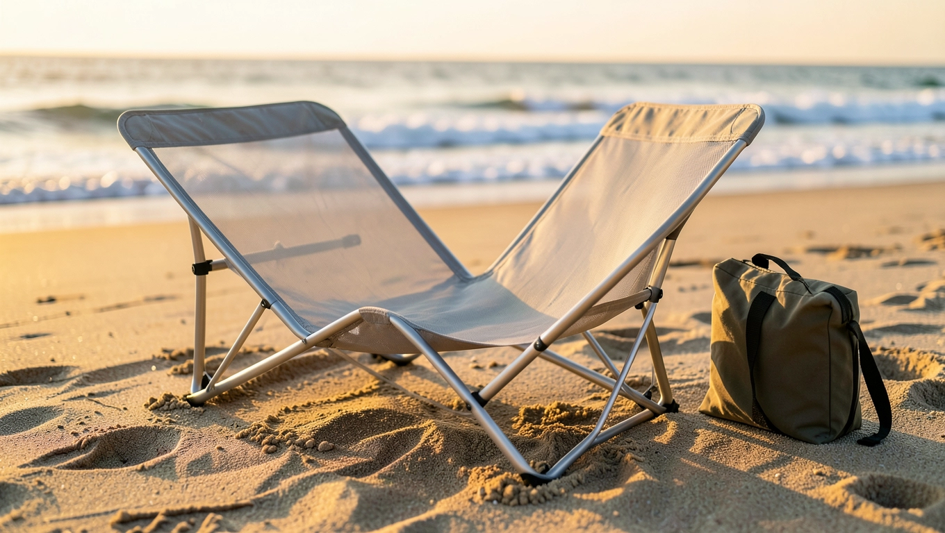 leżak turystyczny składany