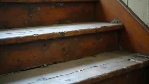 jak wyremontować stare drewniane schody