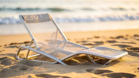 leżak plażowy składany aluminiowy