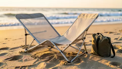 leżak turystyczny składany