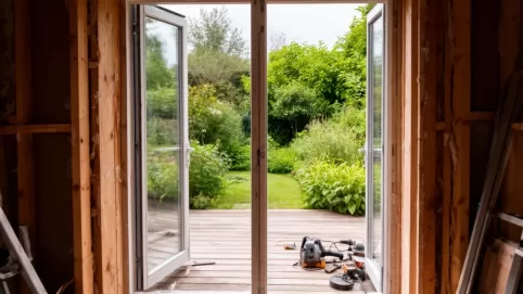 Przebudowa okna na drzwi tarasowe